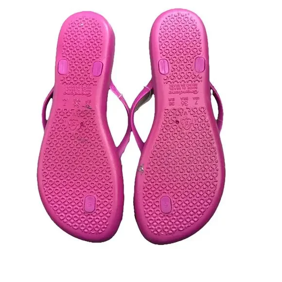 impanema rubber flip flops hot pink 7 - Picture 4 of 5